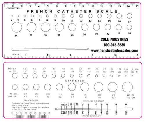 french catheter size chart best picture of chart catheter size chart